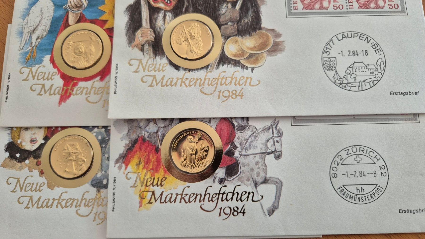 Medaglie: Numisbrief Sternsingen/Sechseläuten/Gansabhauet/Achetringele – Nuovo (secondo la descrizione) da St. Moritz venduto da Guenteratch 7
