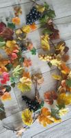 Herbst Dekoration Kunstpflanzen Traubenranken und  Blätter