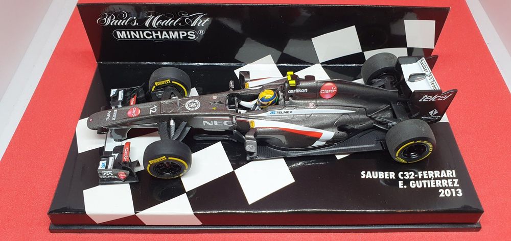 Minichamps 1/43 – Sauber C32 Ferrari Giutierrez 2013 – Préselection (neuf)
