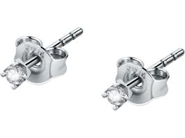 Ohrstecker 375er Weißgold 2 Diamant