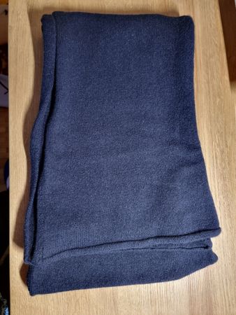 Écharpe MNG Man cachemire recyclé bleu marine taille S