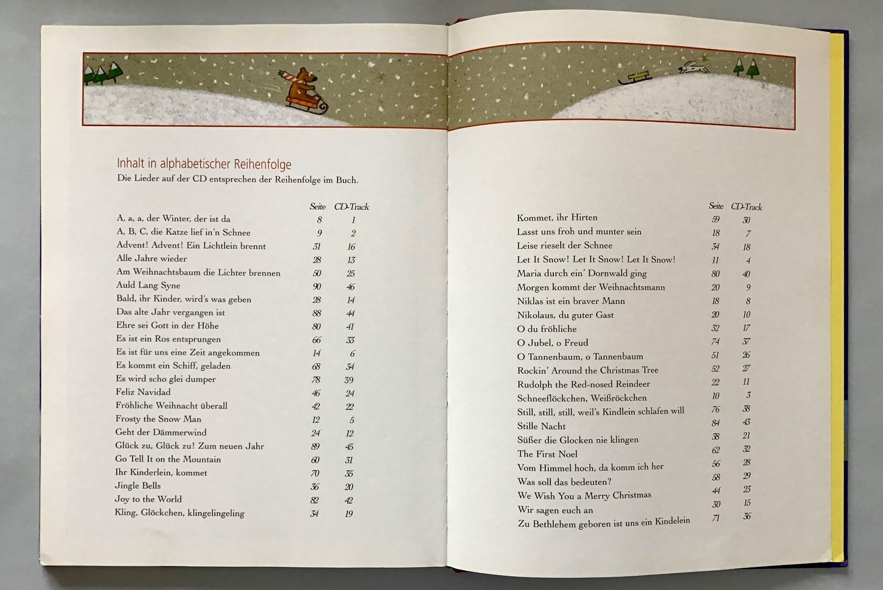 Bücher: Das grosse Buch der Weihnachtslieder mit CD – Gebraucht aus Bubendorf von Alpenheidi 8