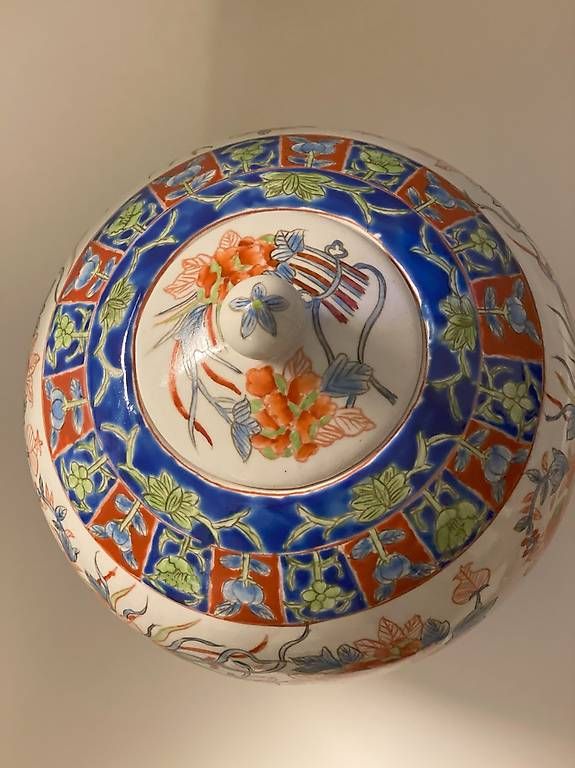 Vasen & Gefässe: Joli petit pot d'ornement décoré – Gebraucht aus St-Blaise von NSUTT1953 1