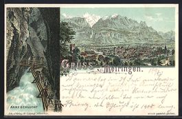 Litho Meiringen, Generalansicht, in der 