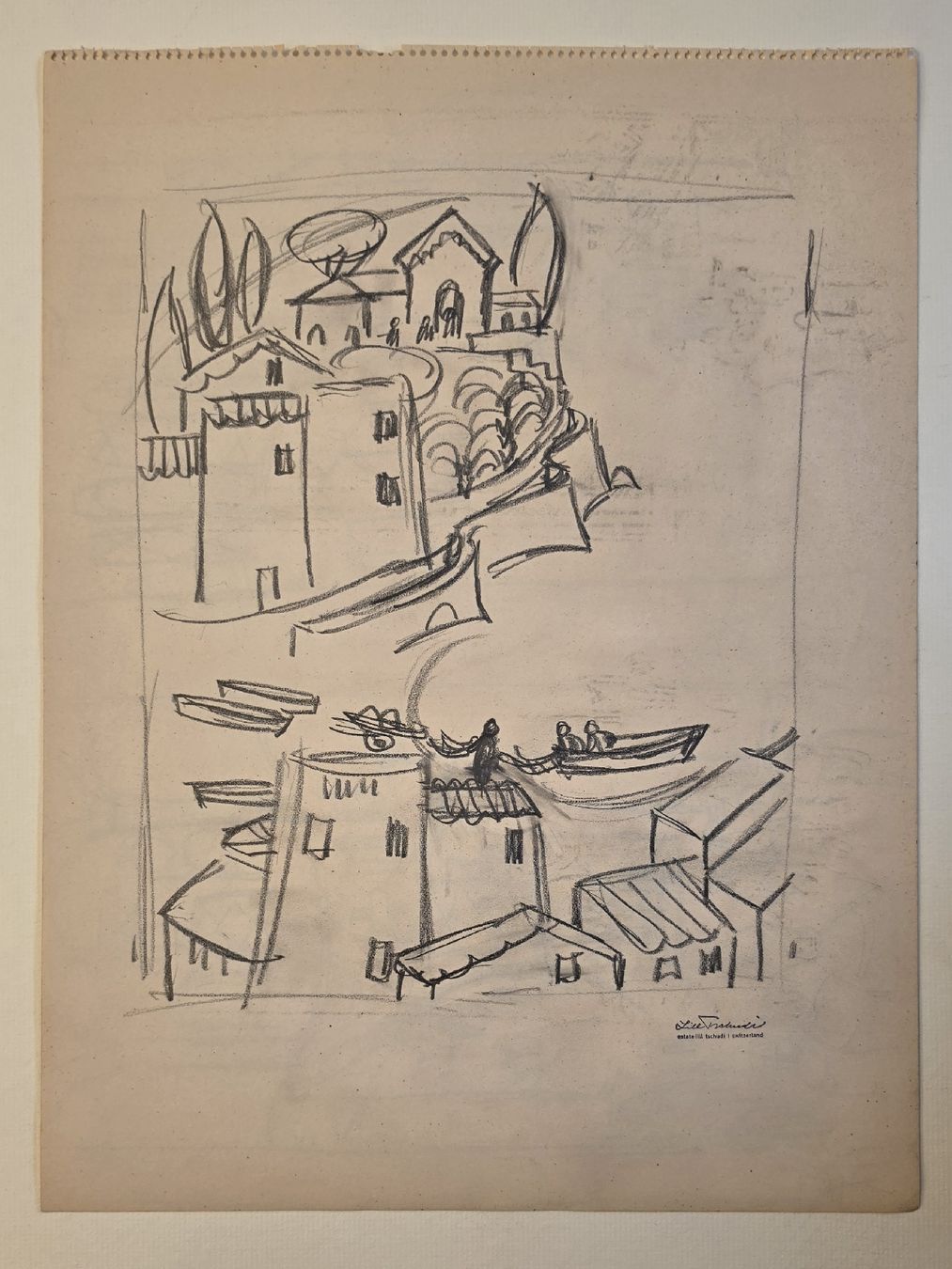 Gemälde: Lill Tschudi  Original 45x33cm – Gebraucht aus Emmenbrücke von Kunstankaufverkauf