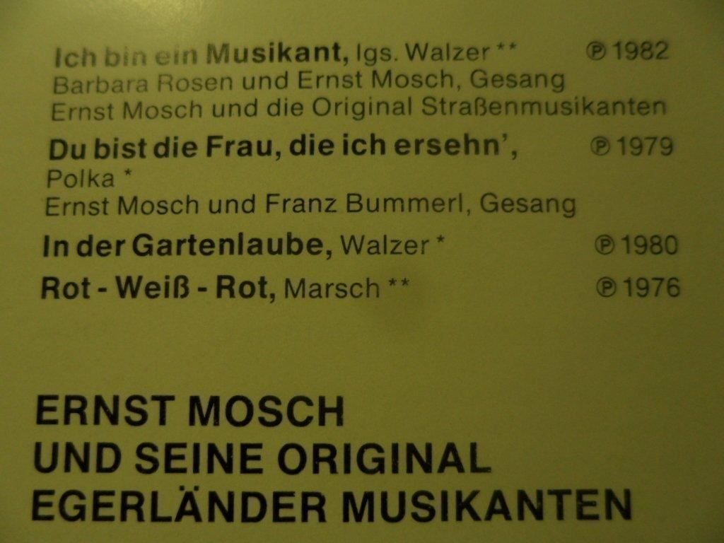 Kompaktkassetten: ERNST MOSCH und Egerländer Musikanten – Neu (gemäss Beschreibung) aus Langnau i. E. von gf2_29jt 3