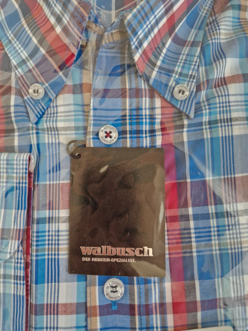 Walbusch Camicie: Neues Walbusch Hemd Gr. 43/44 kariert – Nuovo e nell'imballaggio originale da Wallisellen venduto da soat 1