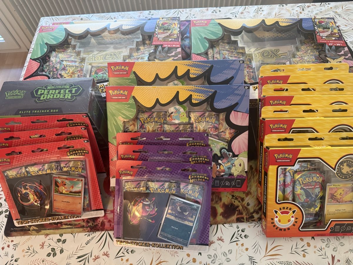 Pokémon Sammelbilder & Trading cards: Pokemon Bundle Deutsch und Englisch Heroes Mega Evolution – Neu und originalverpackt aus Sargans von XswissprimeX