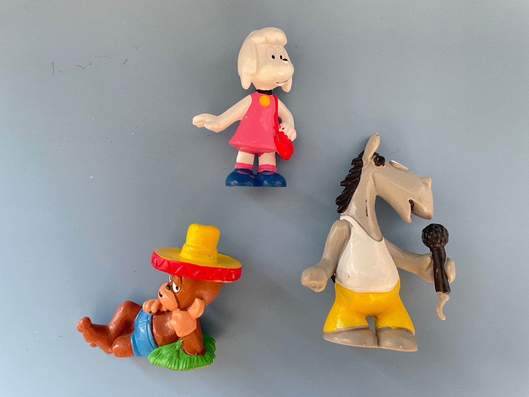 Bullyland Statuette: 3x Äffle Pferdle & Schlabbinsche Stuttgart Figur 80er Bully – Usato da Gossau SG venduto da entwederoder 2