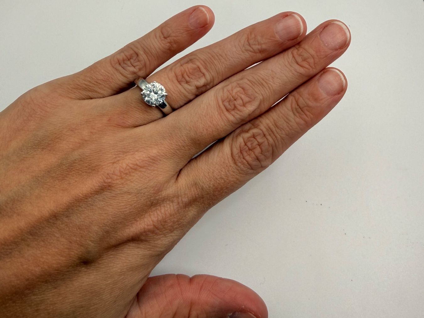 Anelli: Solitaire Ring Silber 925 Zirkonia Gr. 54 – Nuovo e nell'imballaggio originale da Zug venduto da gold.schmuck