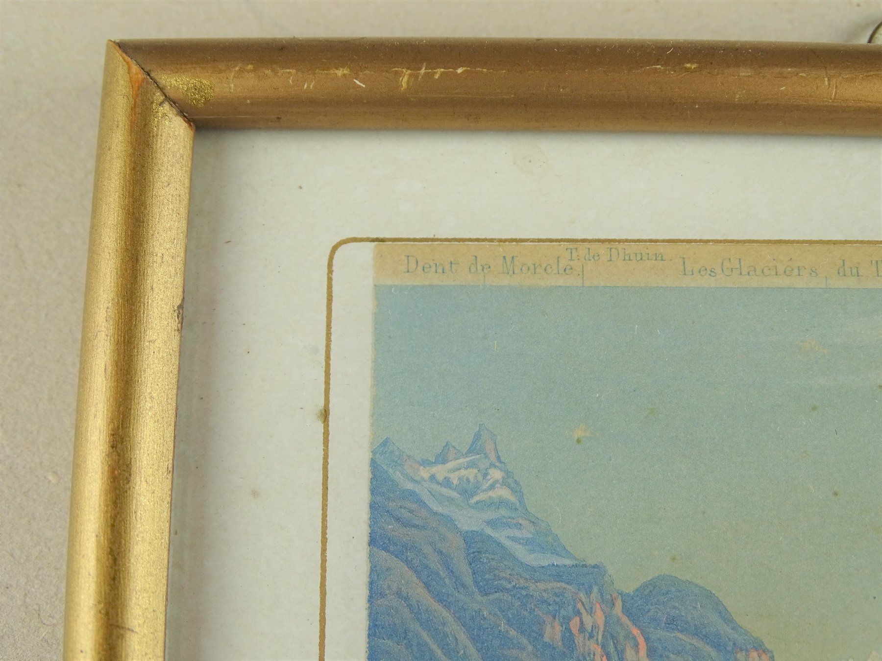 Incisioni: BEX, ALTKOLORIERTE AQUATINTA UM 1850 – Usato da Grüningen venduto da Kartensammler 4
