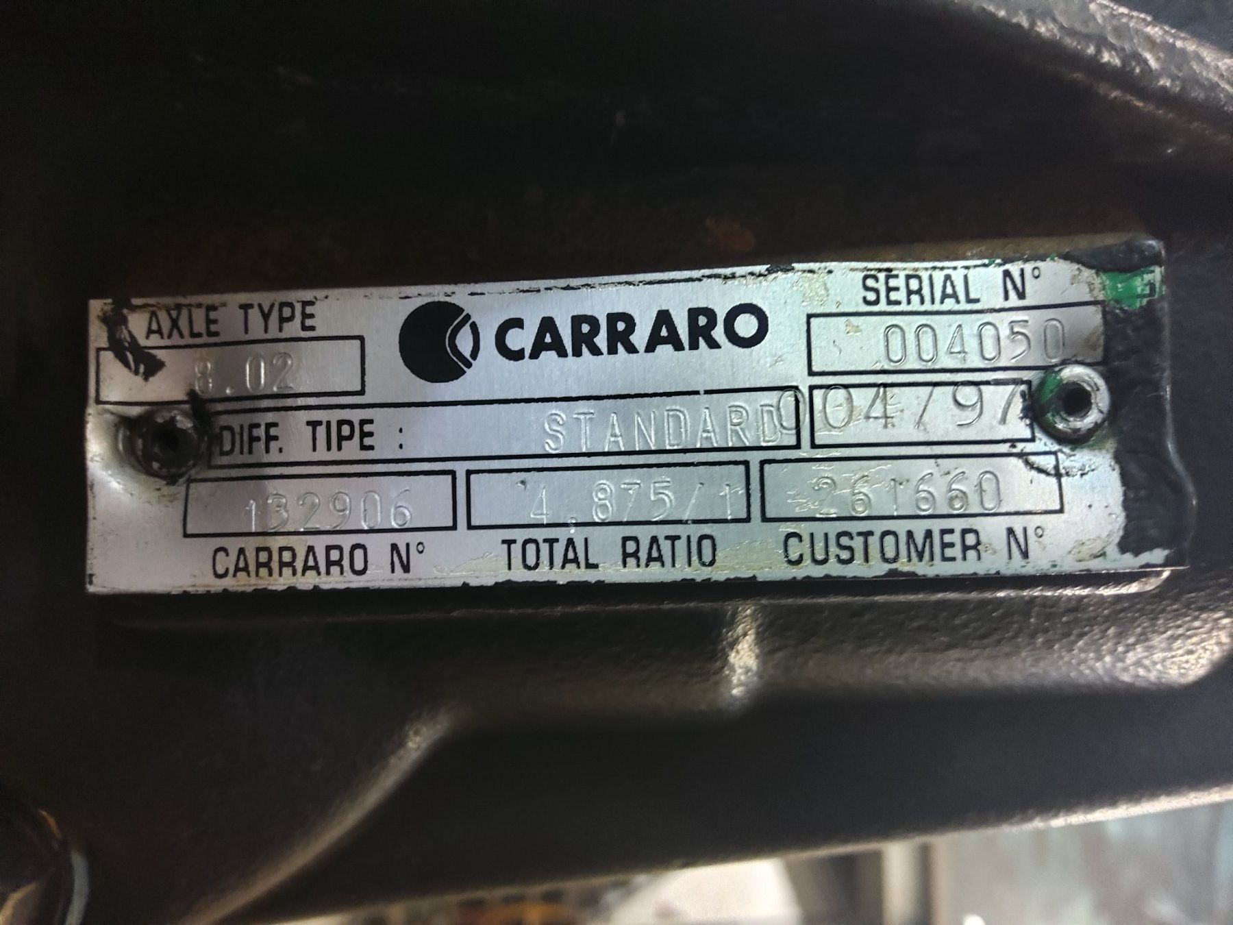 Piaggio Tutti i ricambio: Gebrauchte Hinterachse Piaggio Porter Pickup, No:261660 – Usato da Zihlschlacht venduto da Kreis68 1