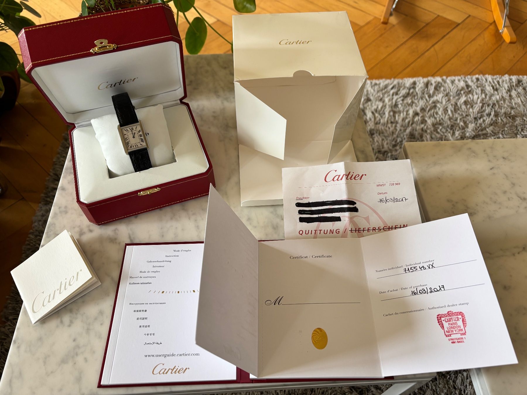 Cartier Orologi: Cartier Tank Solo L "Full set" – Usato da Fribourg venduto da labonafair8b 1