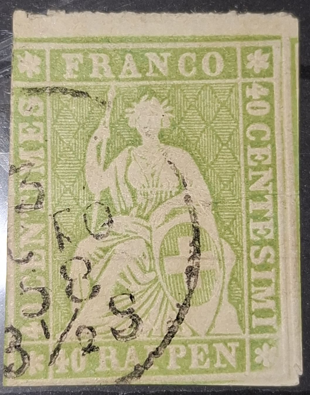 Tutti i francobolli: Strubel 26C Kat. 140.- / mängel – Usato da Balgach venduto da SIMEON27