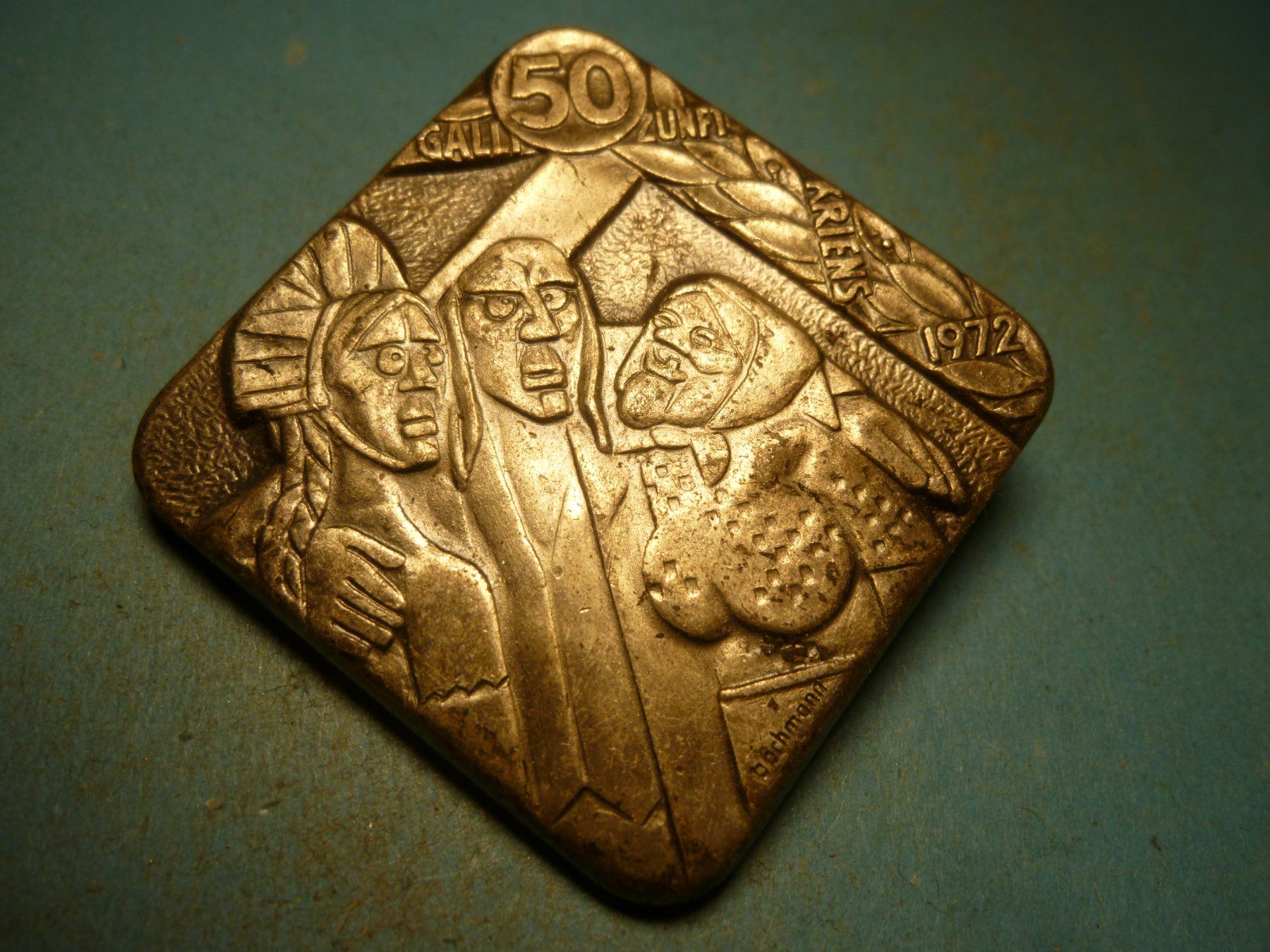 Plaketten & Abzeichen: KRIENS 1972 SILBER – Gebraucht aus Ried (Muotathal) von Mandarin02