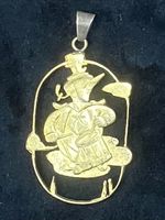 BASEL FASNACHT 1949 PLAKETTE- AUSGESÄGT- VERGOLDET- ANHÄNGER