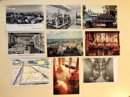 9 Postkarten Brauerei Warteck