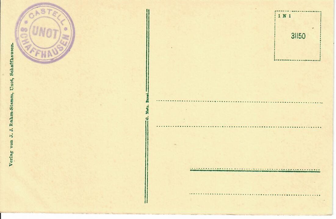 Cartoline postali: Schaffhausen – Usato da Hochdorf venduto da Ziegel-16 1
