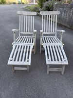 2x Liegestuhl Jutlandia Teakholz Outdoor-Möbel guter Zustand