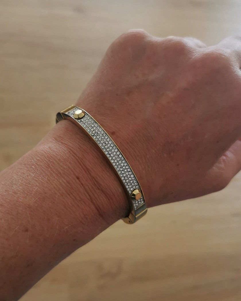 Michael Kors Bracciali & Braccialetti: Michael Kors Armband mit Steinen – Usato da Kastanienbaum venduto da therebellsmurfette