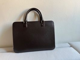 Elegante Montblanc Tasche aus braunem Leder für Laptop
