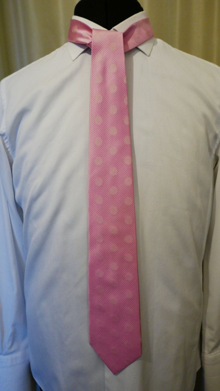 Cravatte: CAFÉ COTON  Cravate 100% soie Tissée Rose – Usato da Nyon venduto da WHTF