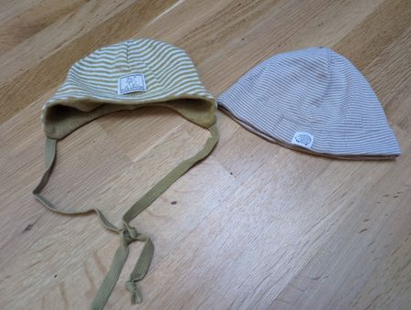 Baby Mützen Set gestreift 