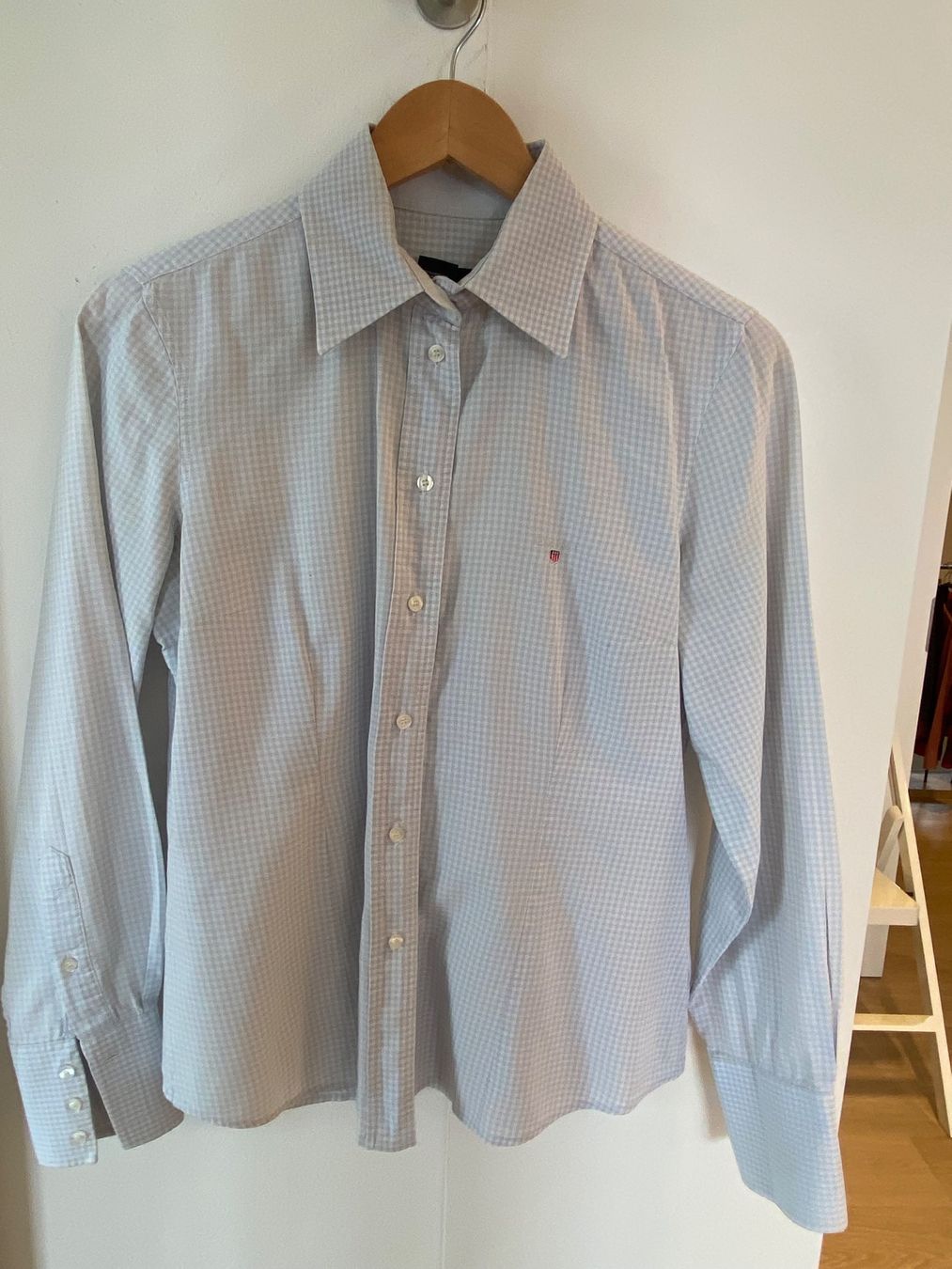 Gant Camicette: GANT Hemd, hellblau/weiss kariert – Nuovo (secondo la descrizione) da Oberrieden venduto da mar_8vmz 4