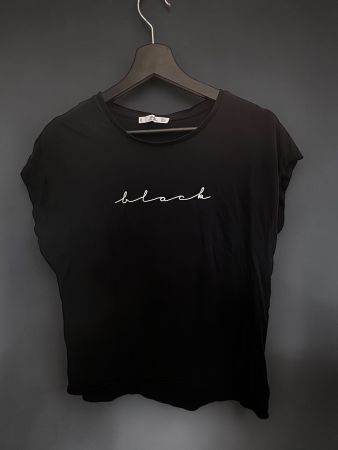Mango T-Shirt Schwarz „black“ Gr. L