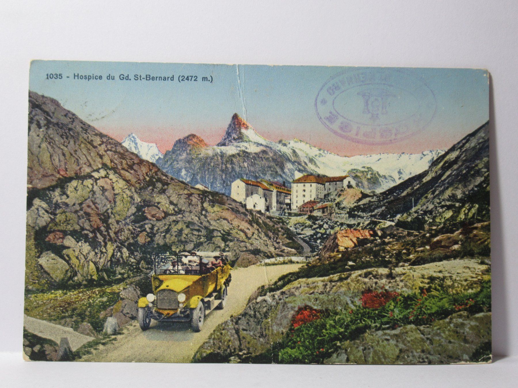Cartoline postali: Postauto , Hospice du  Gd. St - Bernard – Usato da Grenchen venduto da Bluemchen1900