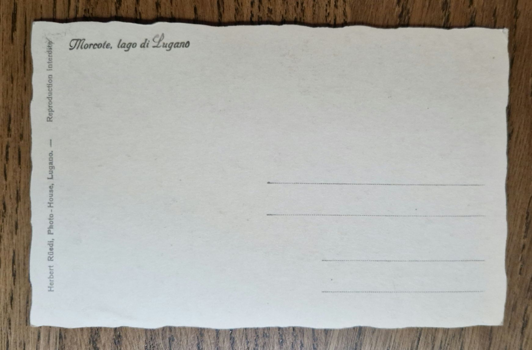 Cartoline postali: Morcote, Frau mit Schafen – Usato da Ebikon venduto da Donar50 1