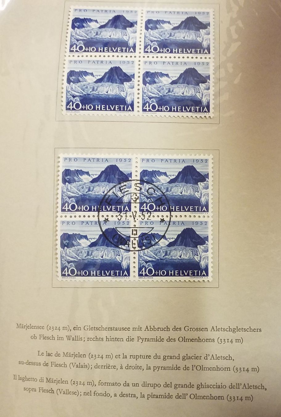 Tutti i francobolli: 1952, Geschenkheft Pro Patria ET, im 4-Block 296.-++ – Nuovo (secondo la descrizione) da Baden venduto da Eggi