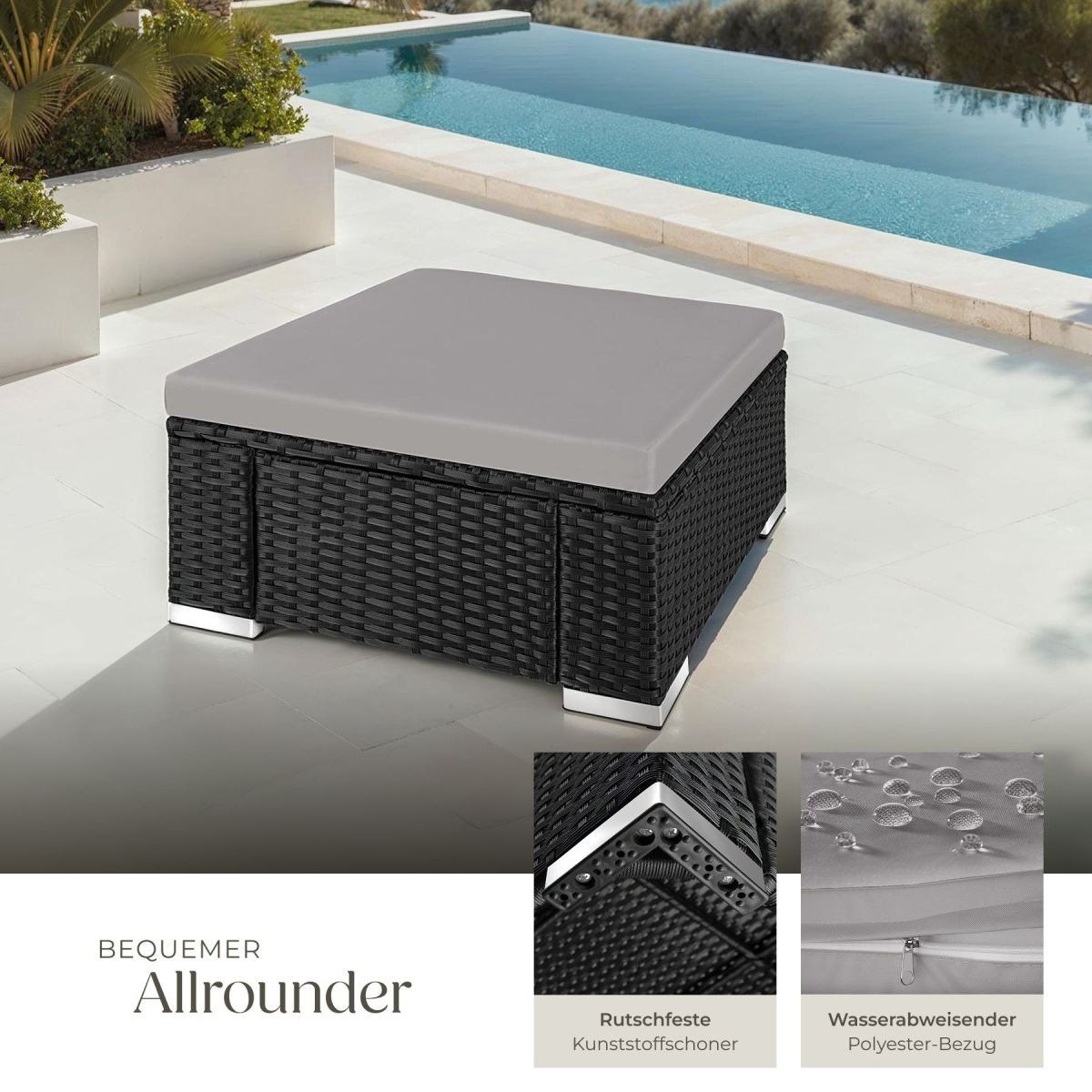 Hocker: Rattan Sitzhocker Gartenhocker Outdoor Loungemöbel VELKORO – Neu und originalverpackt aus Lachen SZ von sw3zzy 3