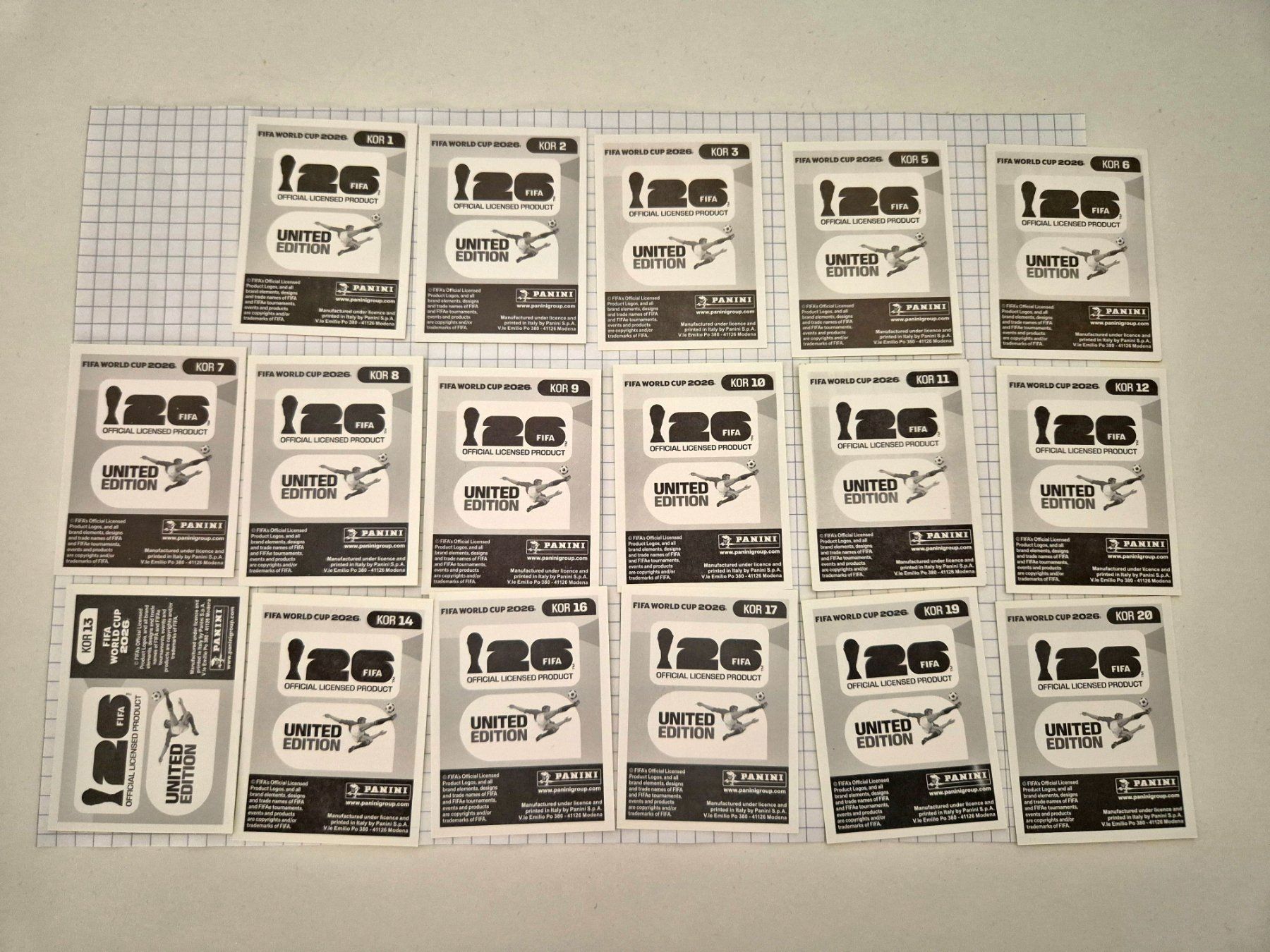 Panini Carte collezionabili: WM Panini Sticker 2026 Team Südkorea – Usato da Uster venduto da Ausmister12 1
