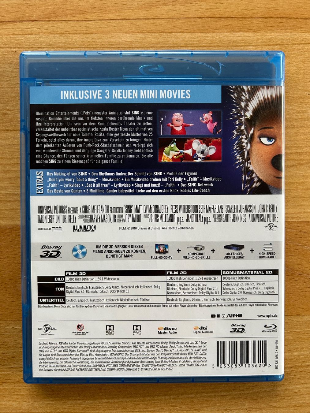 Alle DVDs: SING Blu-Ray – Gebraucht aus Grosswangen von che_gr 2