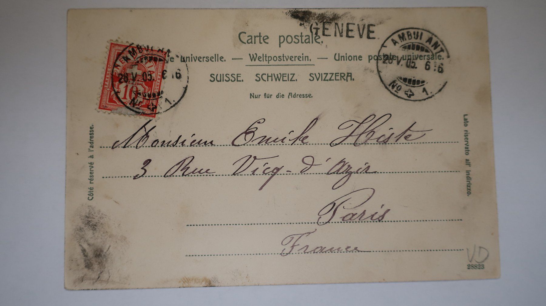 Cartoline postali: Promenthoux  1905 – Usato da Cormoret venduto da Pascalll2001 5