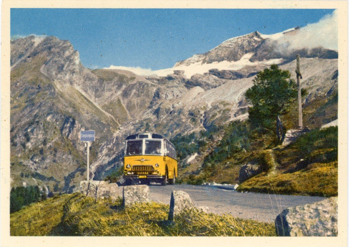 Cartoline postali: Simplon - Strasse   VS       4  diverse Karten – Usato da Brig venduto da Valcards54 2
