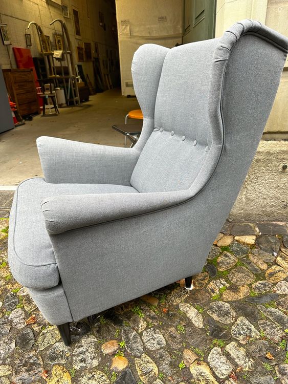IKEA STRANDMON Ohrensessel, Sessel Nordvalla grau Kaufen auf Ricardo