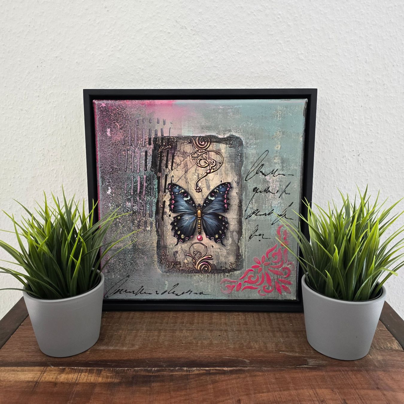 Dipinti: Acrylbild 'Gardien Des Silent Grounds' • 30x30, gerahmt – Nuovo (secondo la descrizione) da Wikon venduto da Nephilim74 8