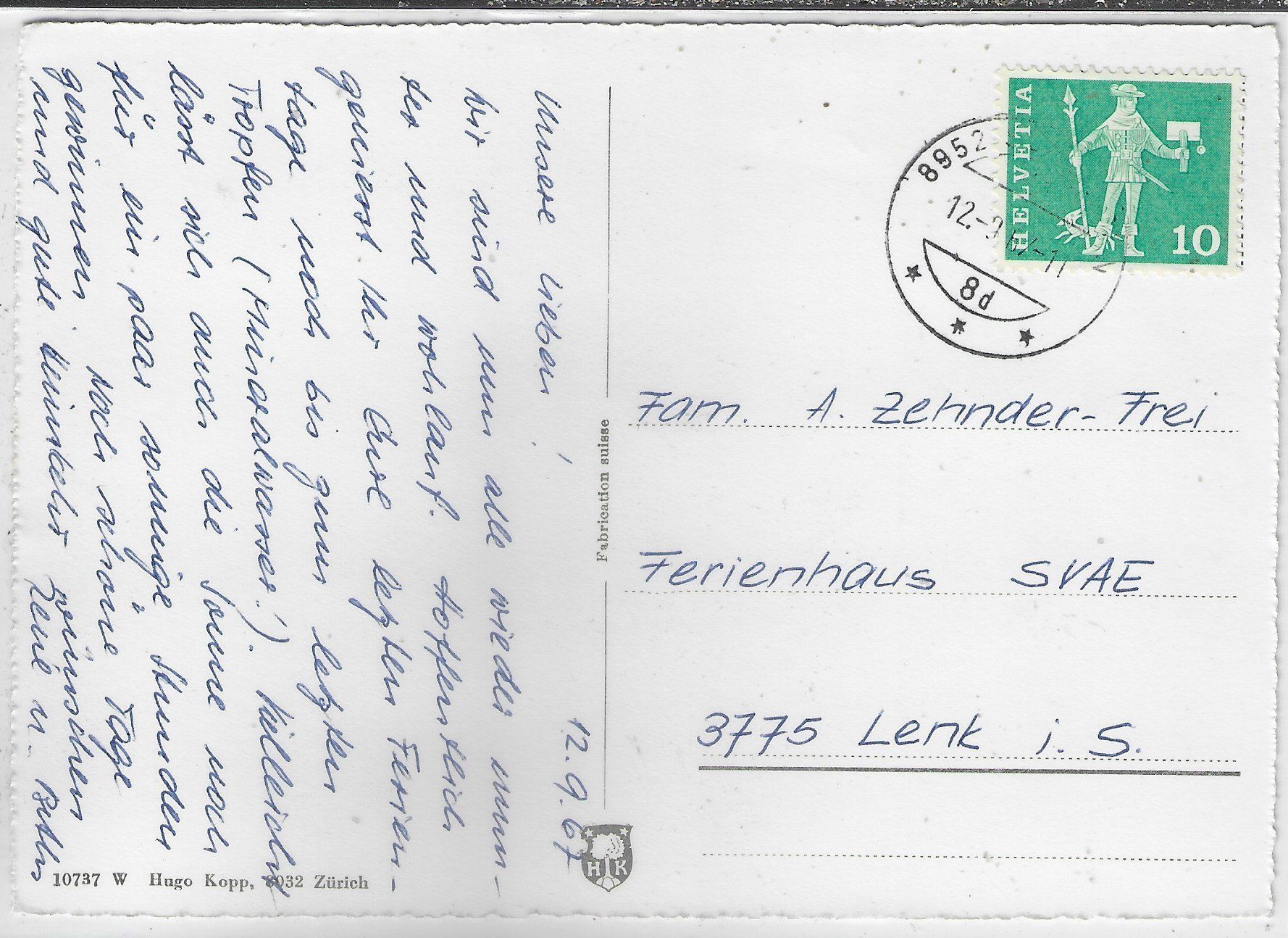 Cartes postales: Schlieren - Dorfpartie – D'occasion à Ettingen par Kartenplanet 1