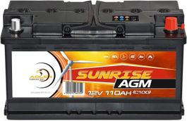 Solarbatterie AGM 12V 110Ah SUNRISE