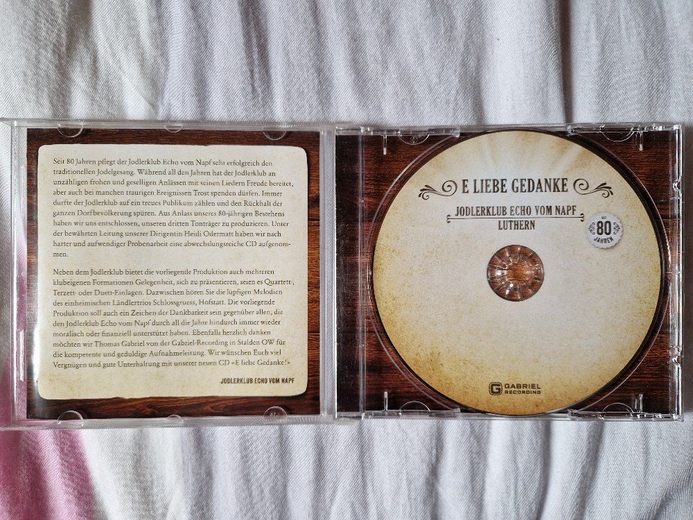 CD: Jodlerklub Echo vom Napf Luthern: E liebe Gedanke Vergriffen – Usato da Brittnau venduto da Zibu 2