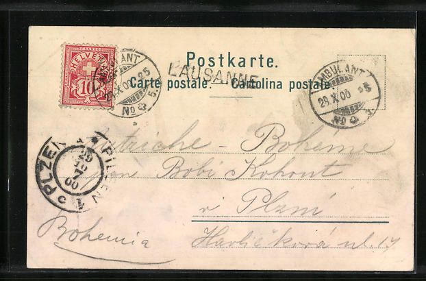 Cartes postales: Künstler-AK Genf, Genfersee mit Dampfer – D'occasion à Berlin par bartko-reher 1