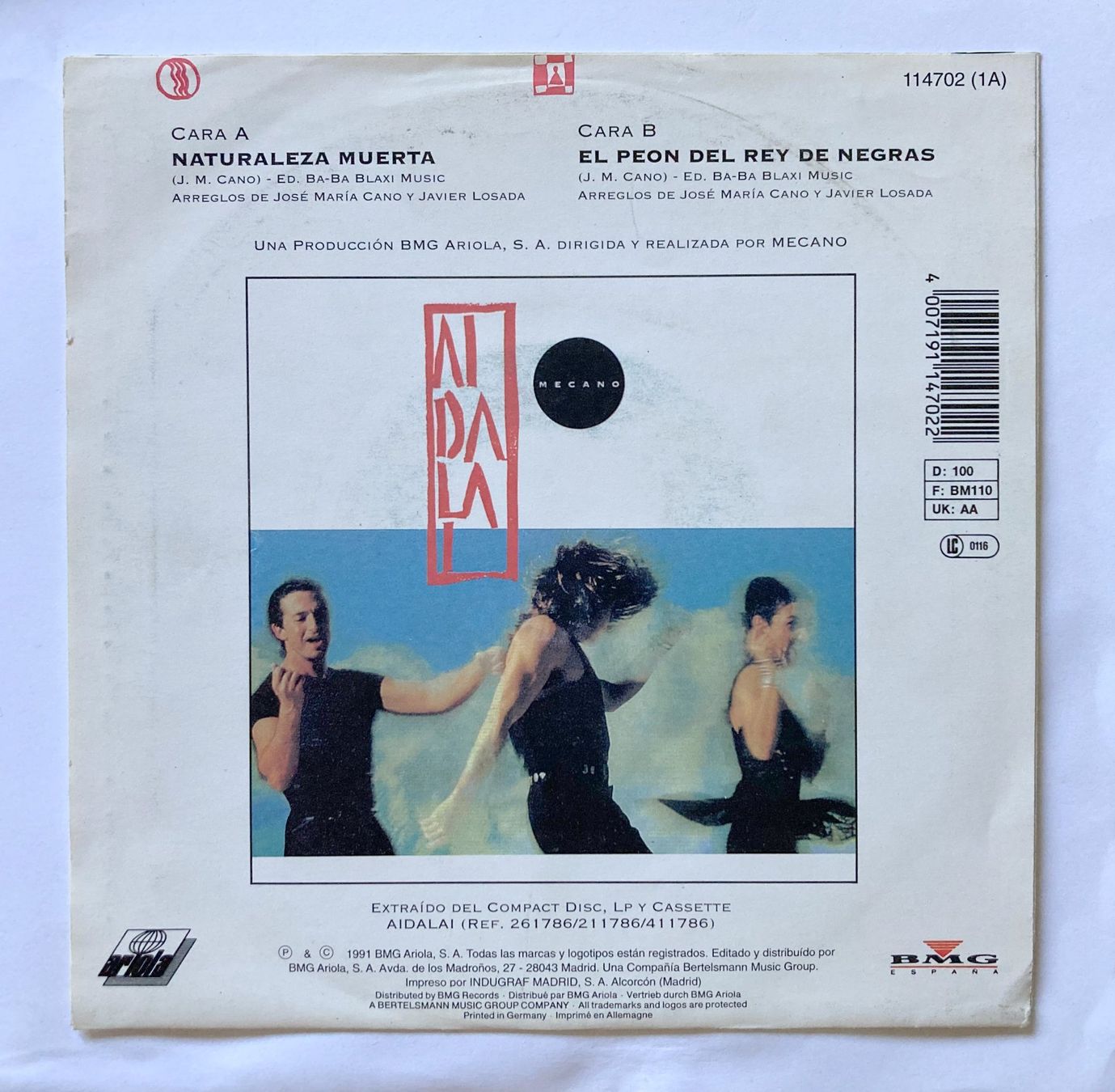 Dischi in vinile: MECANO - NATURALEZA MUERTA – Usato da Bottens venduto da hotter-than-hell 1