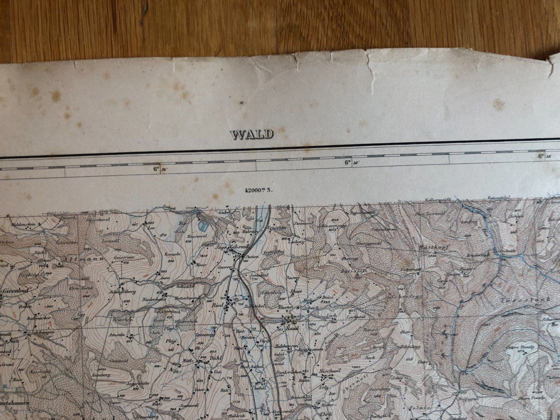 Landkarten & Atlanten: Siegfriedatlas Bl. 230: Wald 1882 – Gebraucht aus Zürich von allp 2