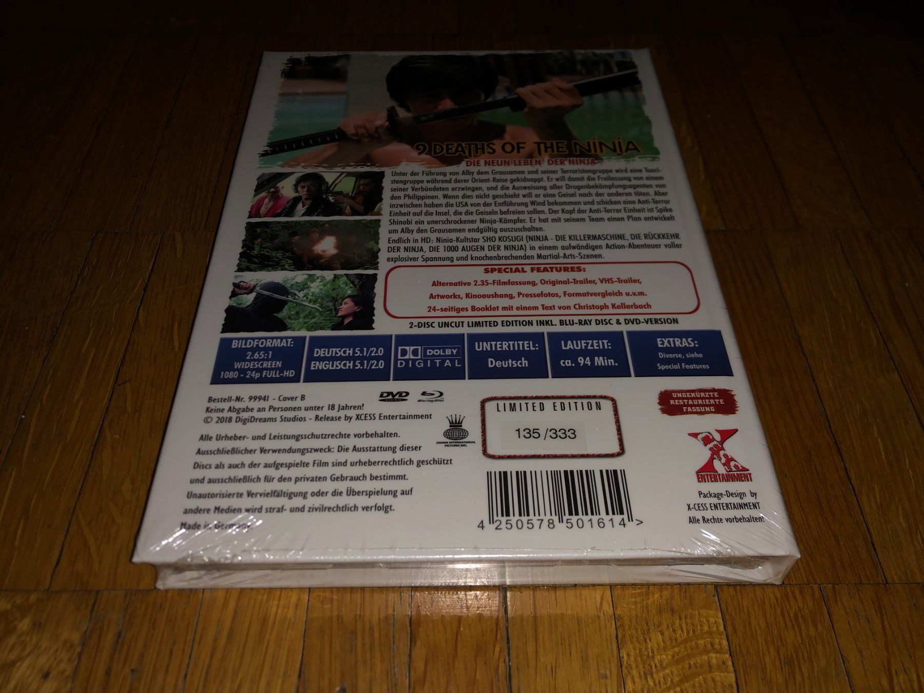 Tutti i DVDs: Die 9 Leben der Ninja - MEDIABOOK - B - UNCUT – Nuovo e nell'imballaggio originale da Basel venduto da havsok 1
