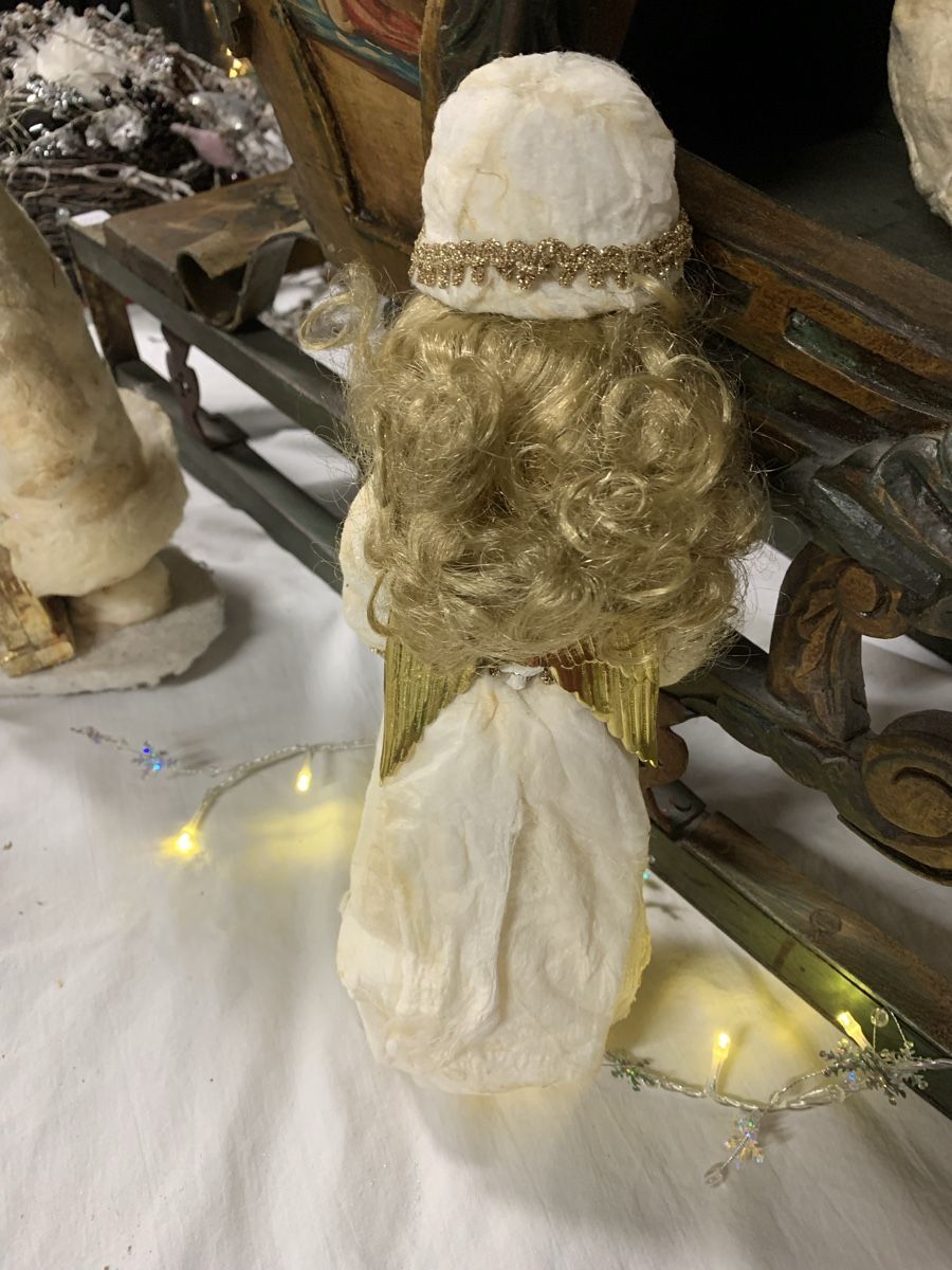 Bambole: Grosse alte Watte Puppe Weihnachtsengel – Usato da Rothrist venduto da Oddymanliane 2