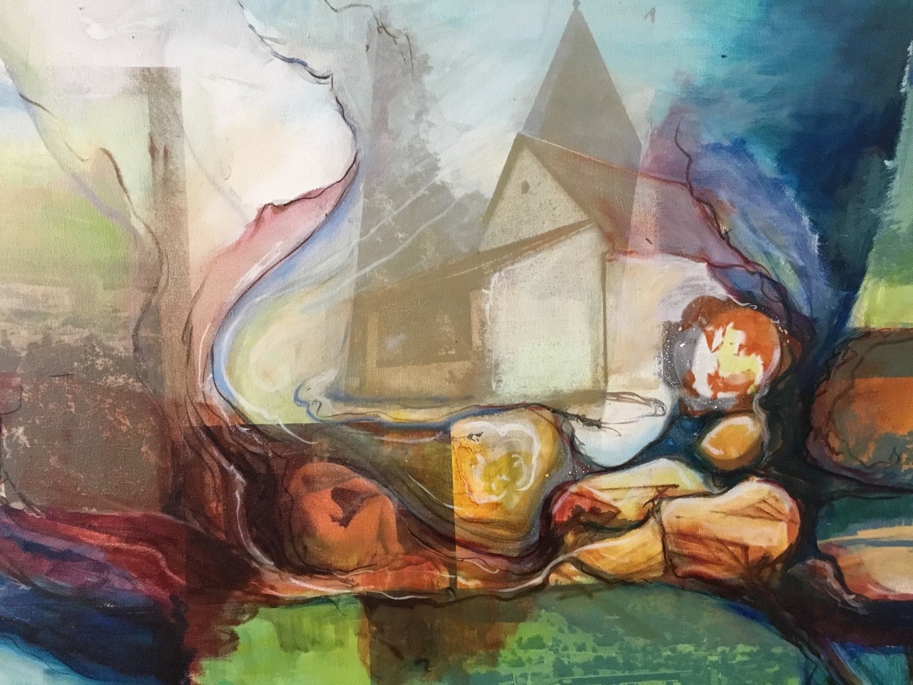 Dipinti: Josef Schädler 1930-2012 Triesen Liechtenstein – Usato da Fidaz venduto da KunstsammlerGR60 3
