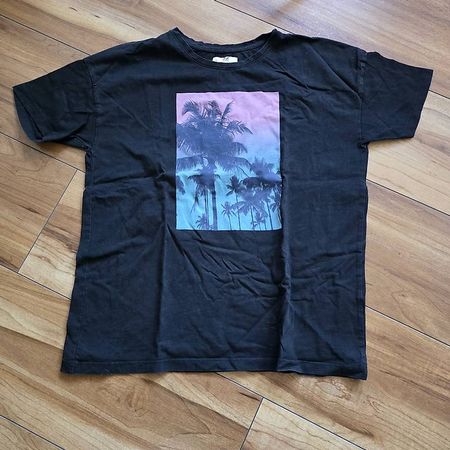 T-Shirt Gr. M schwarz mit Palmen