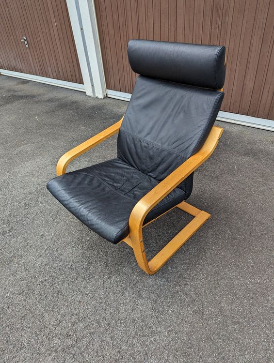 Sessel Freischwinger IKEA Poäng schwarz Kaufen auf Ricardo